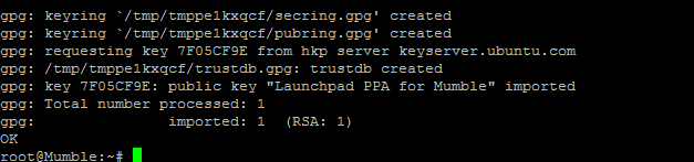 An example of the process after hitting enter.