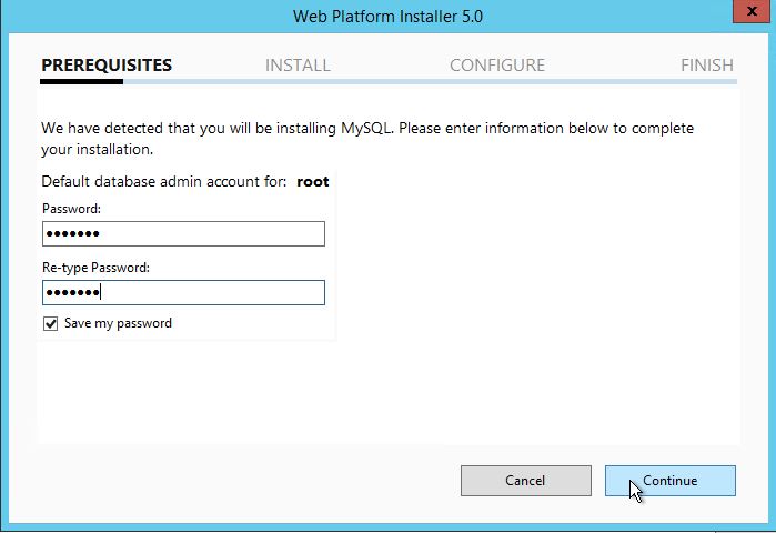 Set MySQL root password