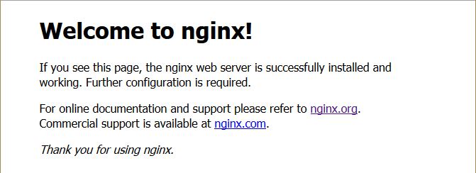 This is the default page after Installing Nginx on a LEMP Stack Arch Linux Server