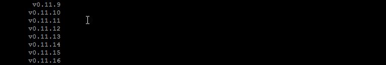 Sample nvm output