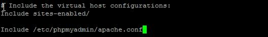 Add your config file for phpmyadmin