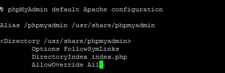 Add directive AllowOveride All to apache.conf