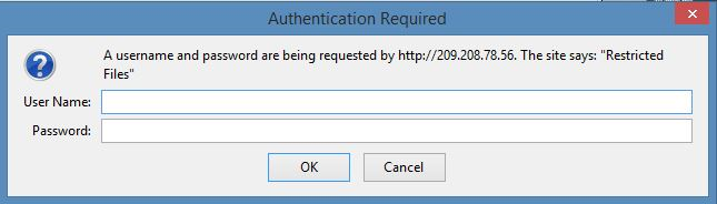 Sample Login Prompt
