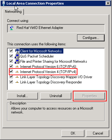 jak skonfigurować tcp ip w urządzeniu z systemem Windows 2008 r2