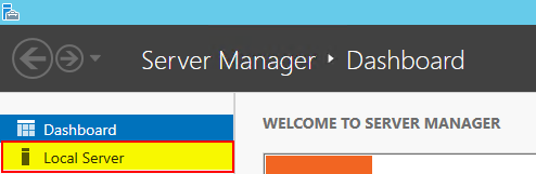 Select Local server