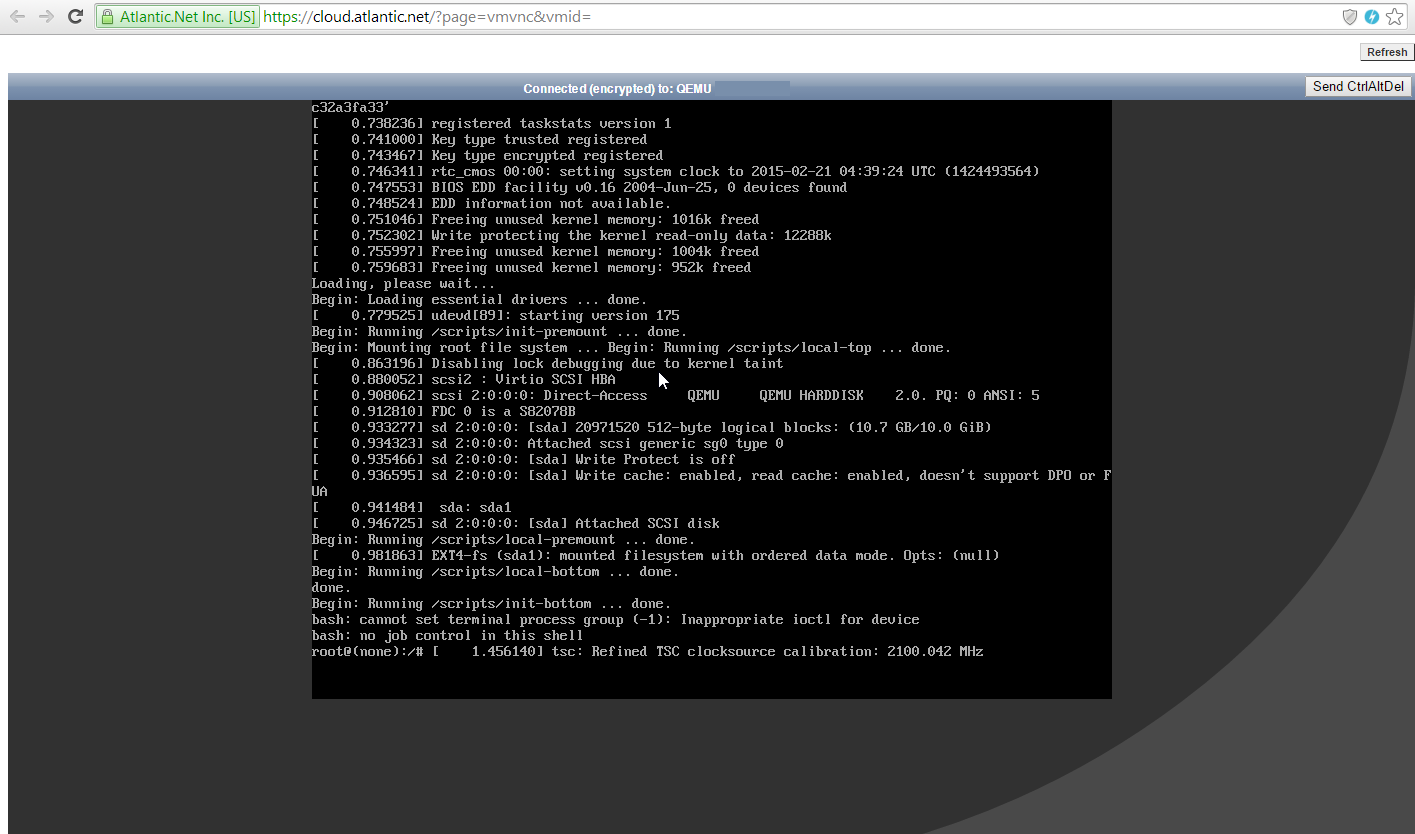 Press F10 to boot into the newly edited kernel.