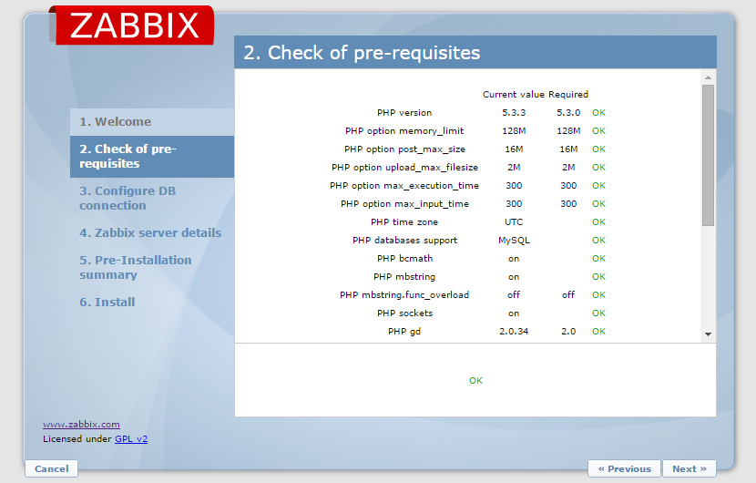 Prerequisite Check