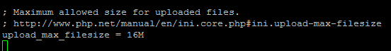 php.ini upload_max_filesize