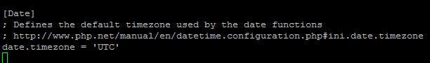 php.ini date.timezone
