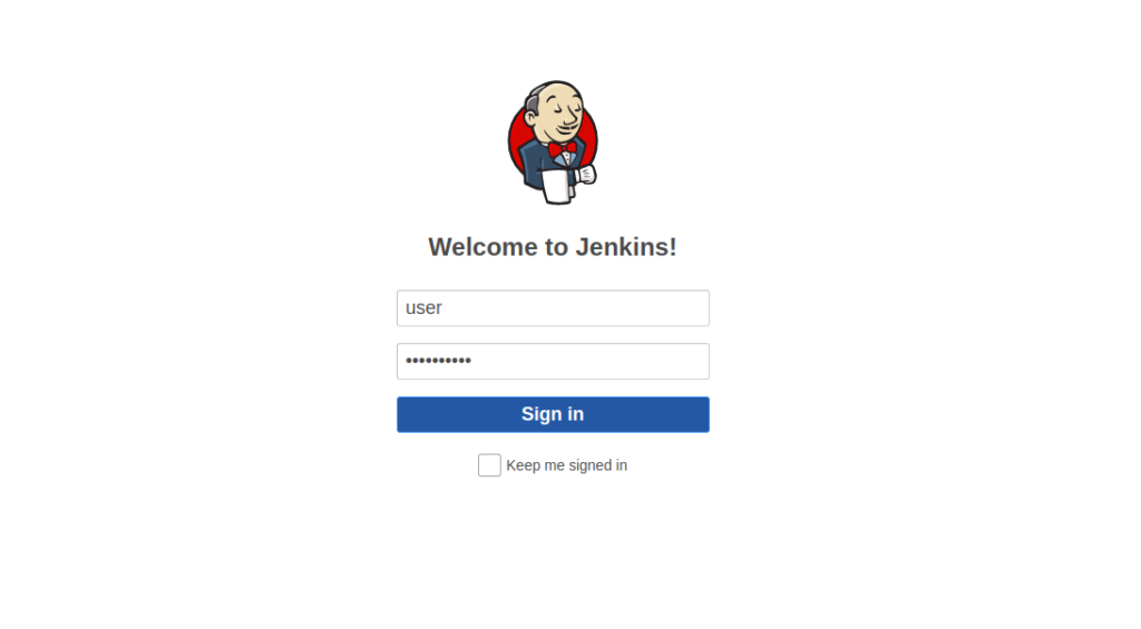 Jenkins Login Page