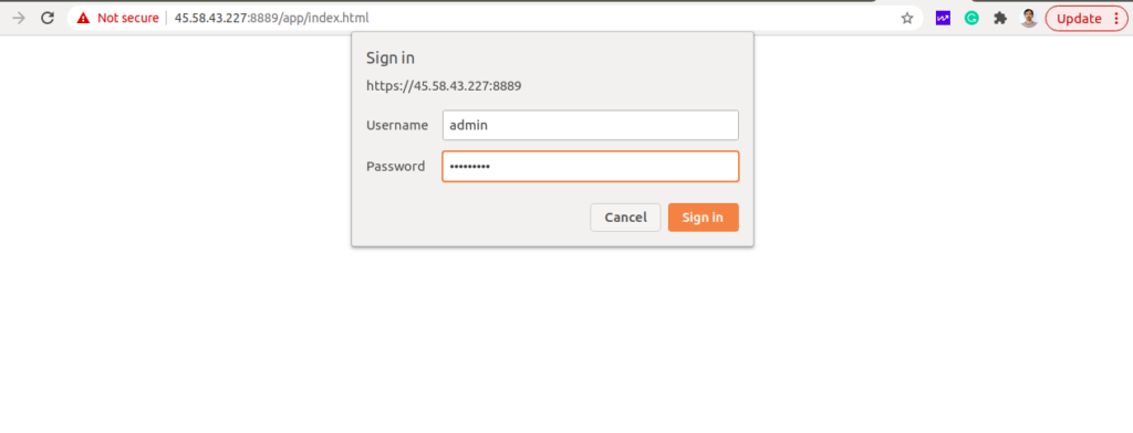 Velociraptor Login Page