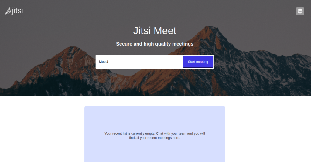 Jitsi Meet Dashboard