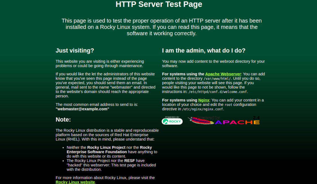 Apache Test Page