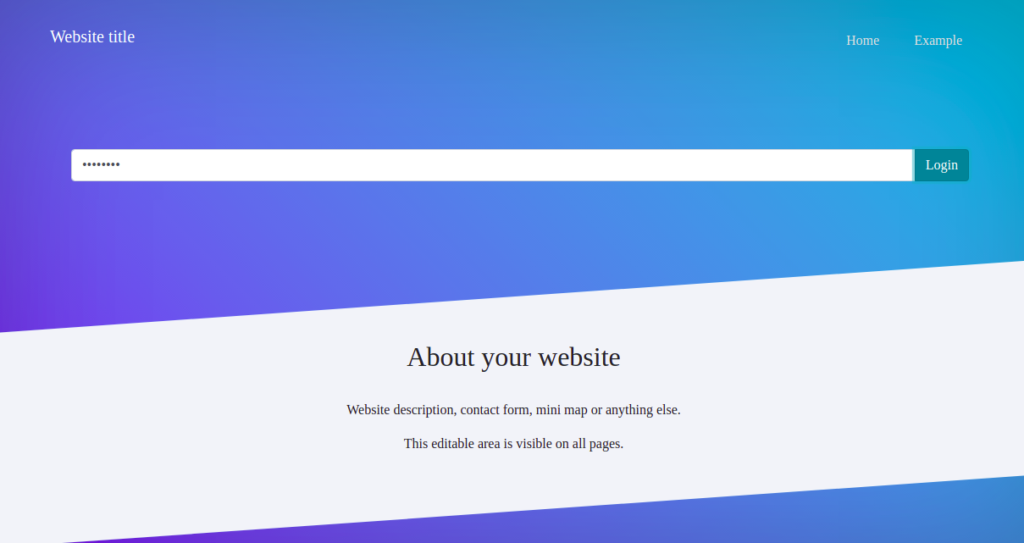 WonderCMS login page