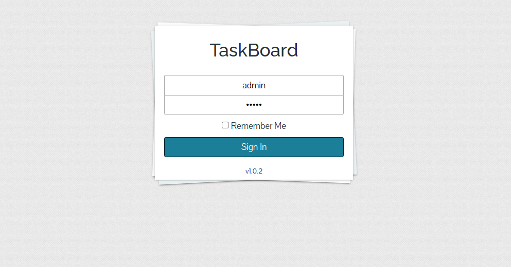 TaskBoard Login