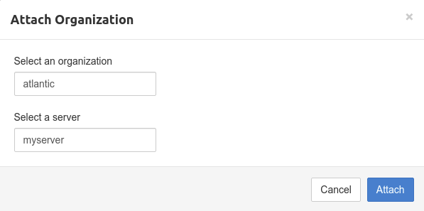 Pritunl attach organization