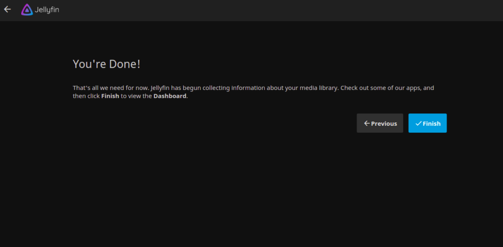 Jellyfin installed
