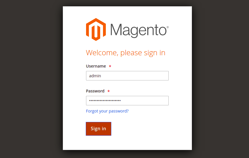 Magento. Http://melikaa.admin/. Url admin