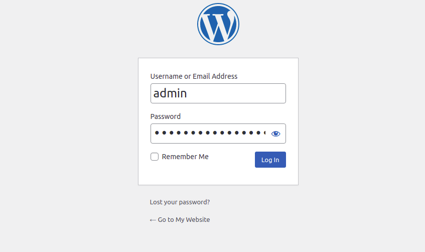 WordPress Login Page