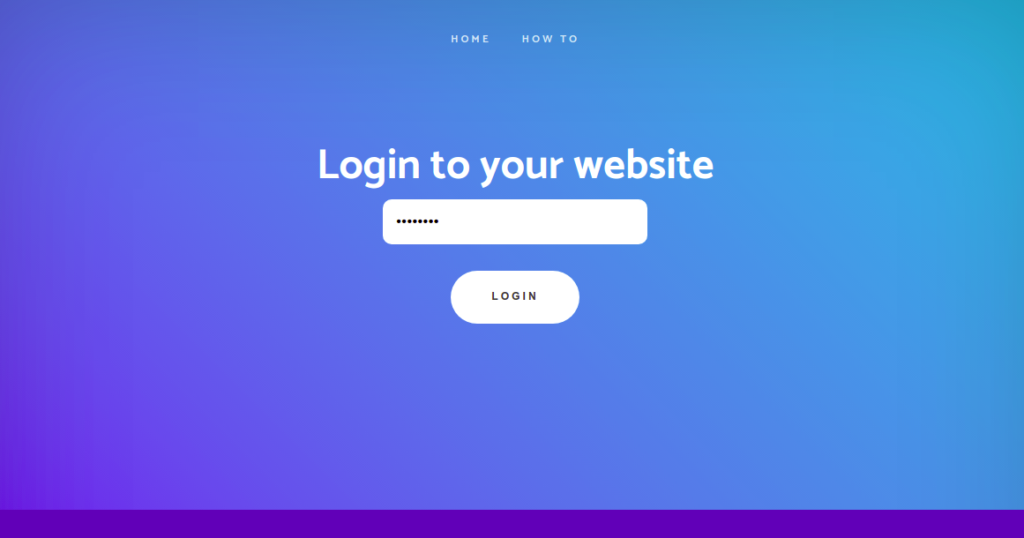 WonderCMS login page