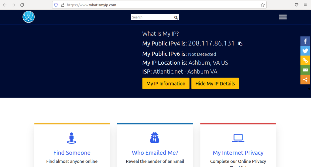 verify proxy page