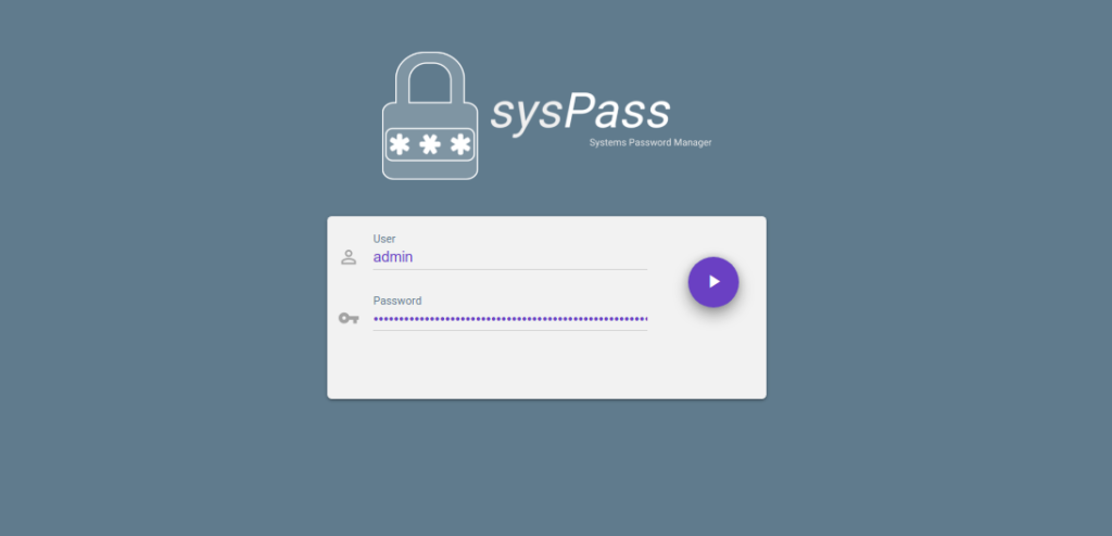 syspass login page