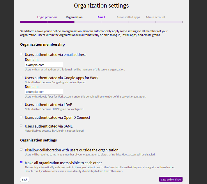 Sandstorm define smtp