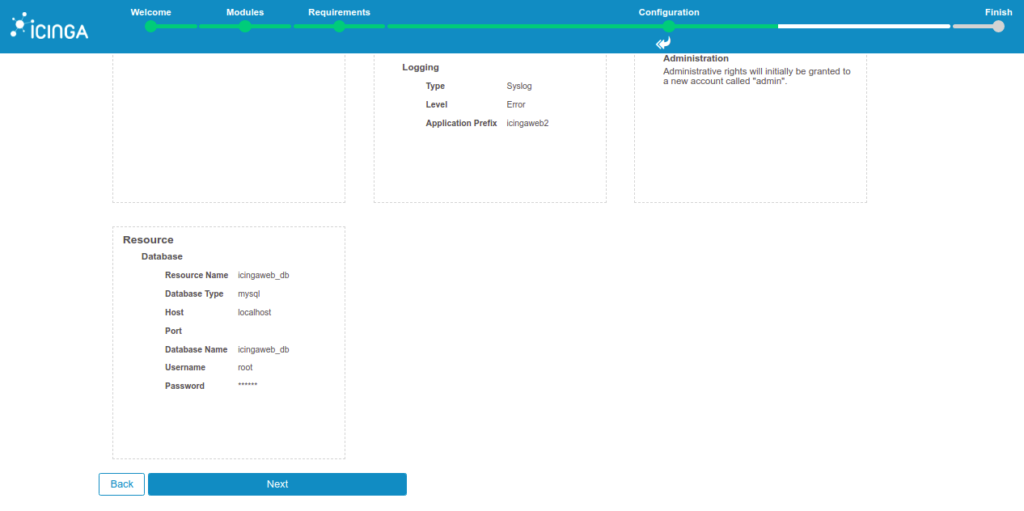 Icinga 2 verify all details page