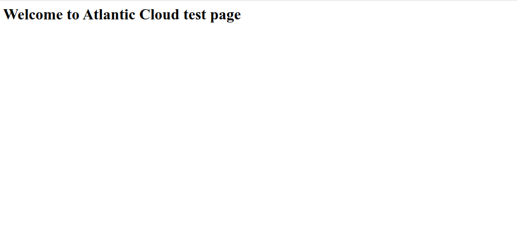 Apache test page