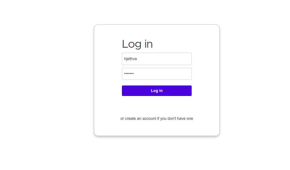 Focalboard login page