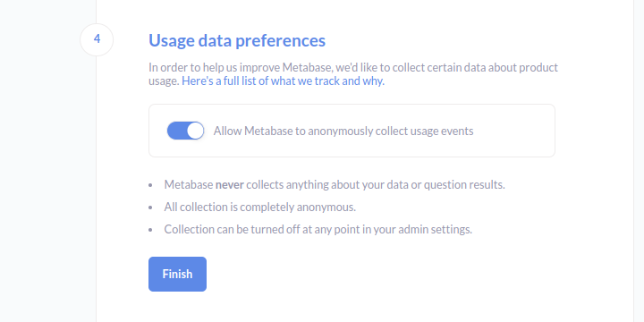 select data usage page