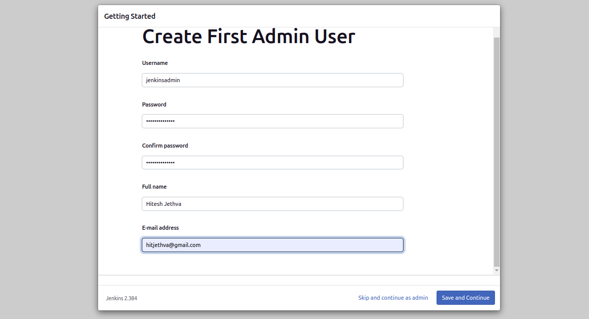 jenkins admin user creation 