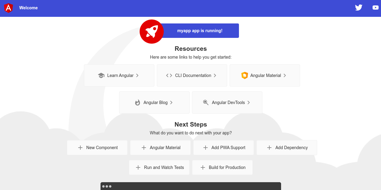 Angular dashboard