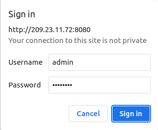 Tomcat login