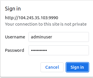 wildfly login page