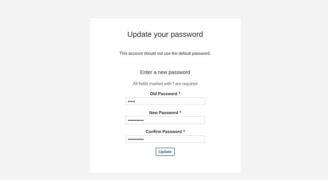 SOnarqube password change
