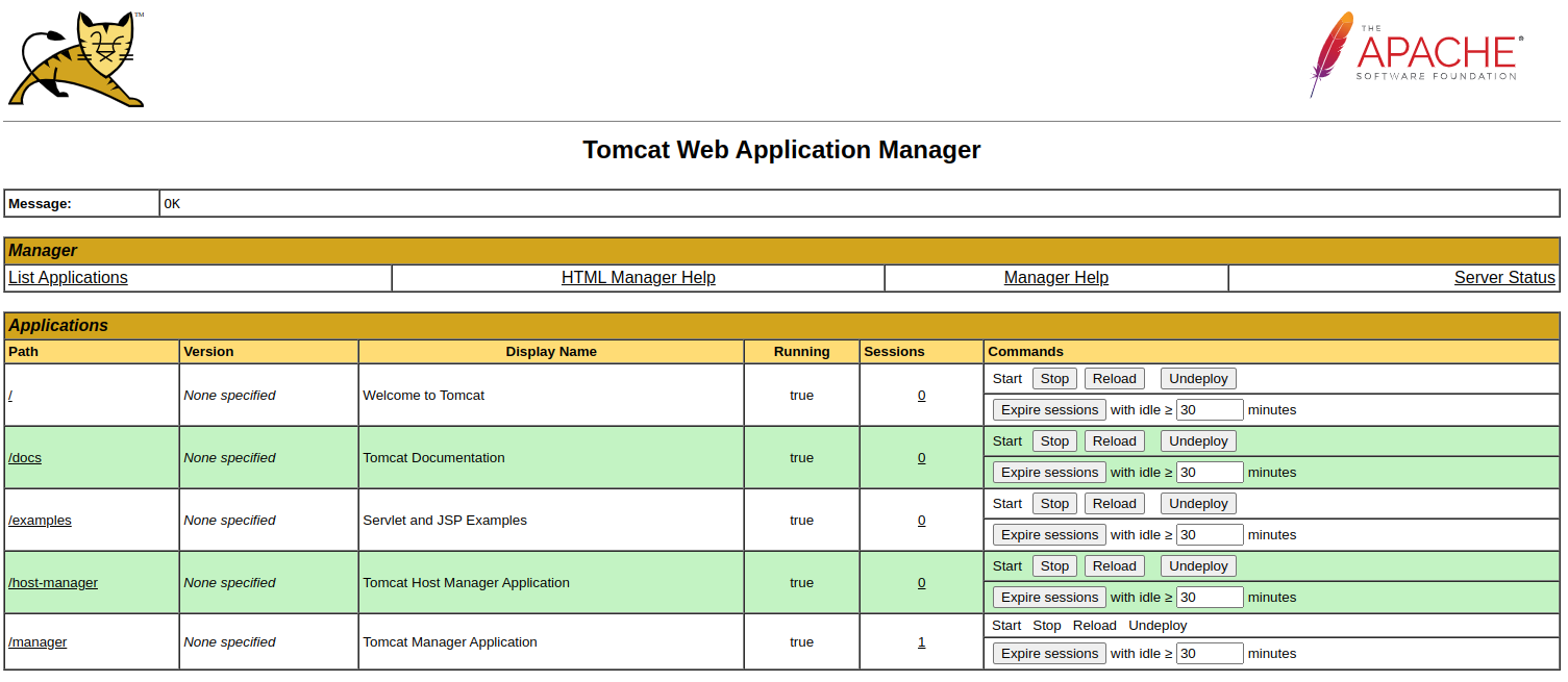 Manager app dashboard
