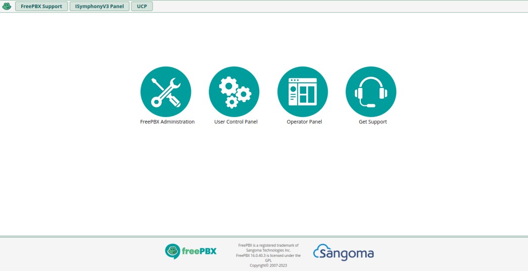 freepbx panel selection