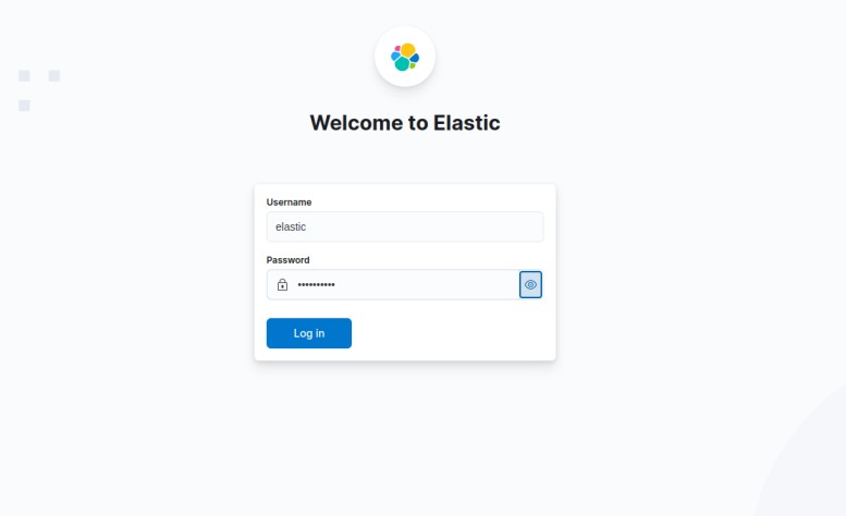 elastic login