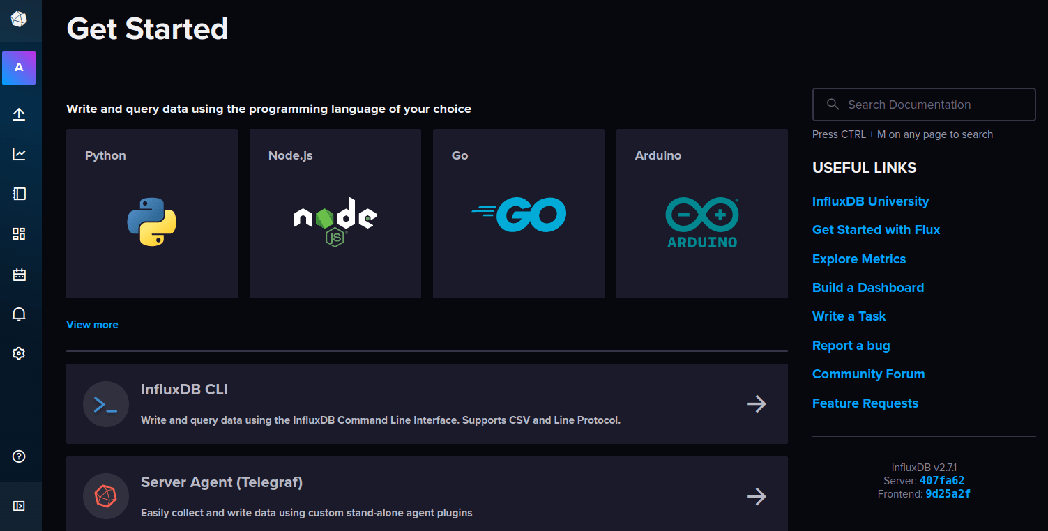 influxdb dashboard