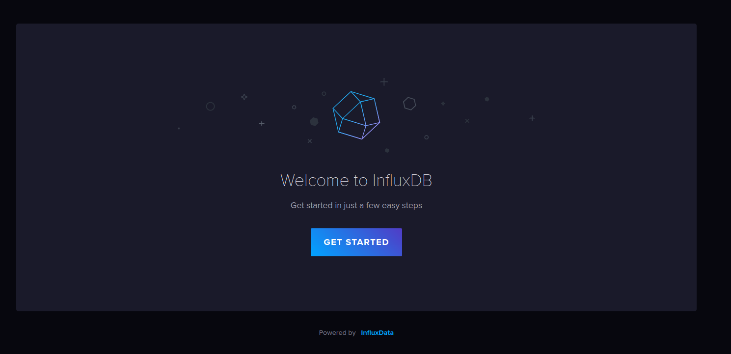 influxdb welcome page
