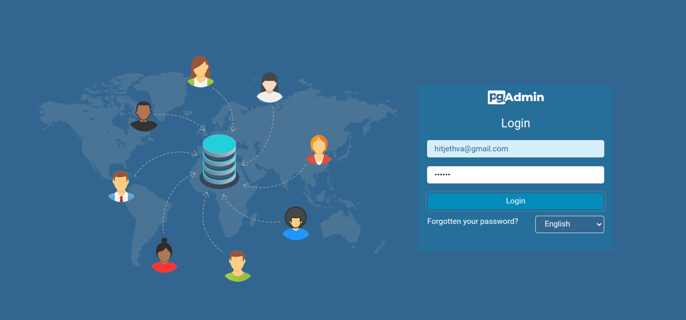 pgadmin web login