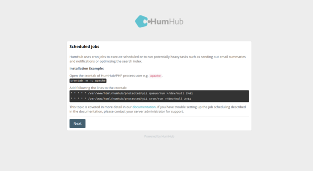 humhub schedule job