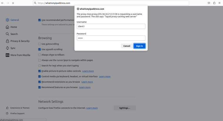 authenticate squid proxy