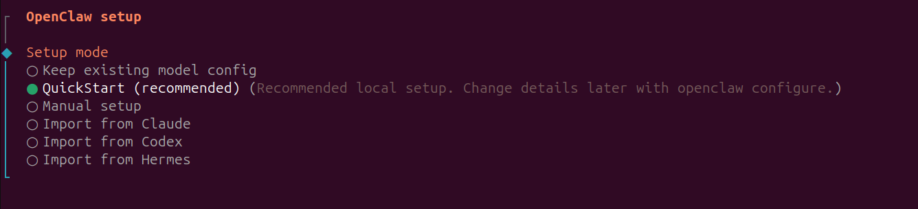 Setup Mode for OpenRouter
