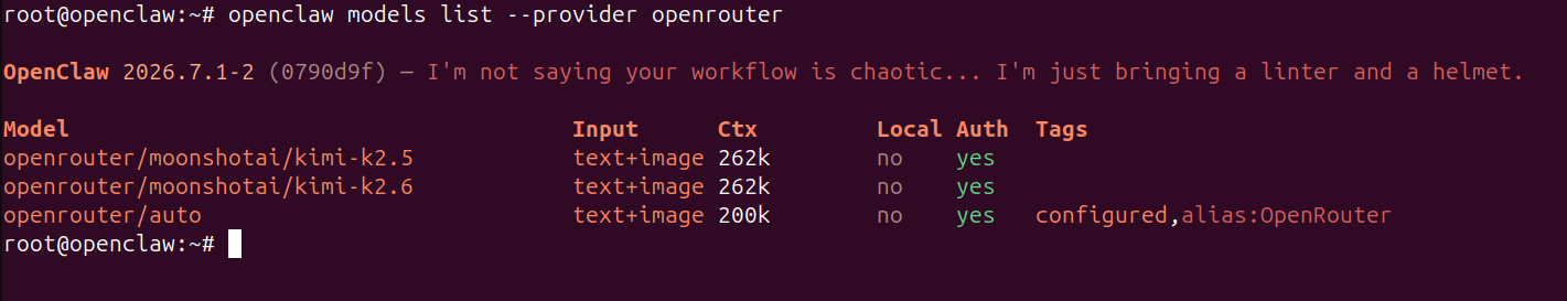 List OpenRouter Models