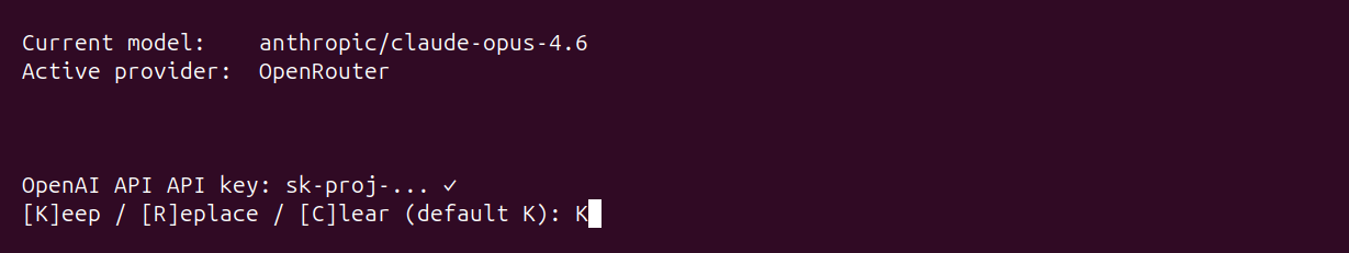 Choose OpenAI API